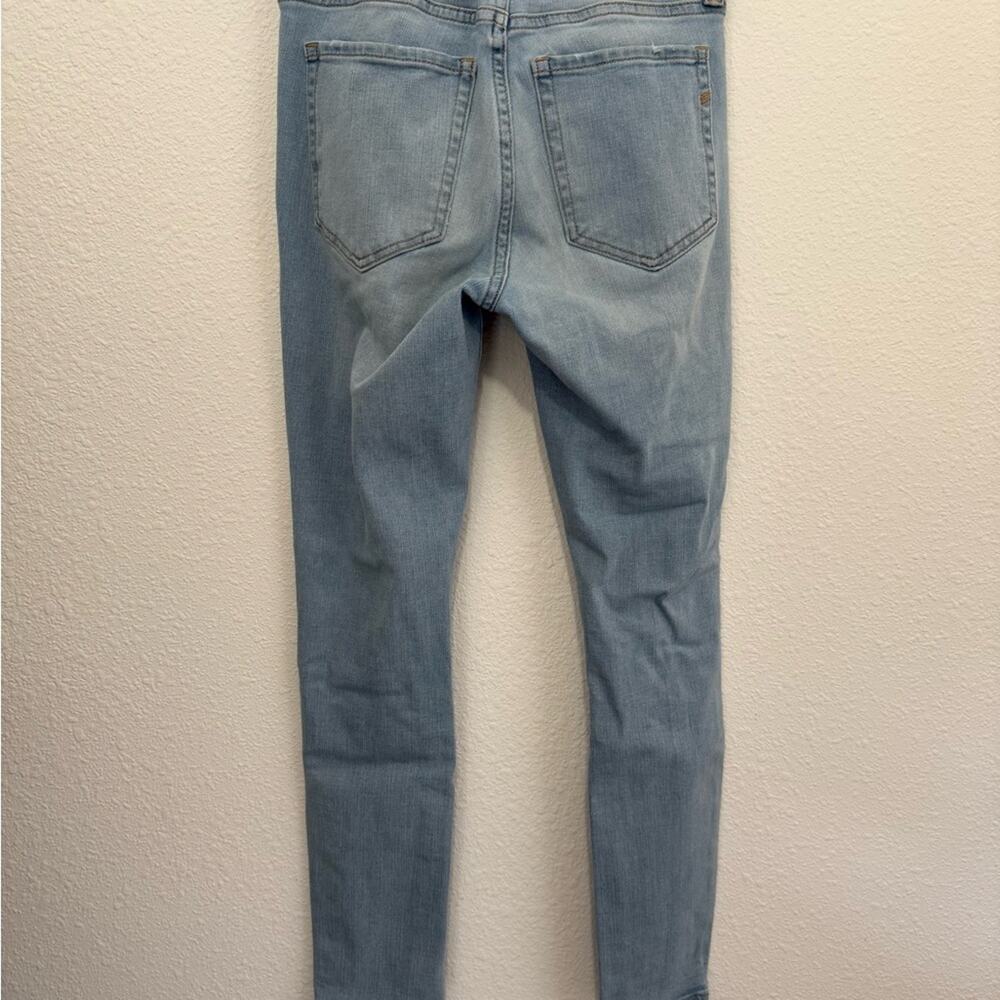 Aeropostale Women's Light Blue Skinny Distressed Jeans size 0 short - Picture 4 of 5